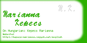 marianna kepecs business card